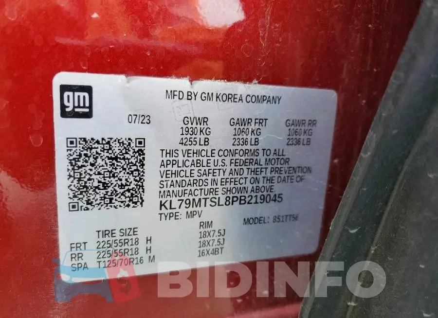 KL79MTSL8PB219045 Photo# 14