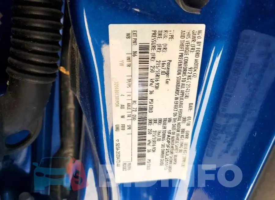 1FADP3F25JL251013 Photo# 12
