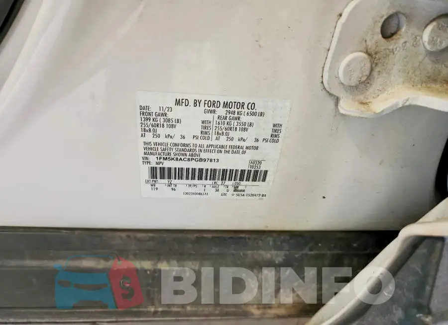 1FM5K8AC8PGB97813 Photo# 14