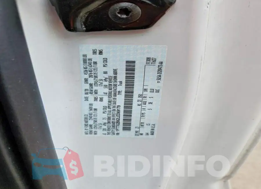 1FT7X2B62LED69179 Photo# 12