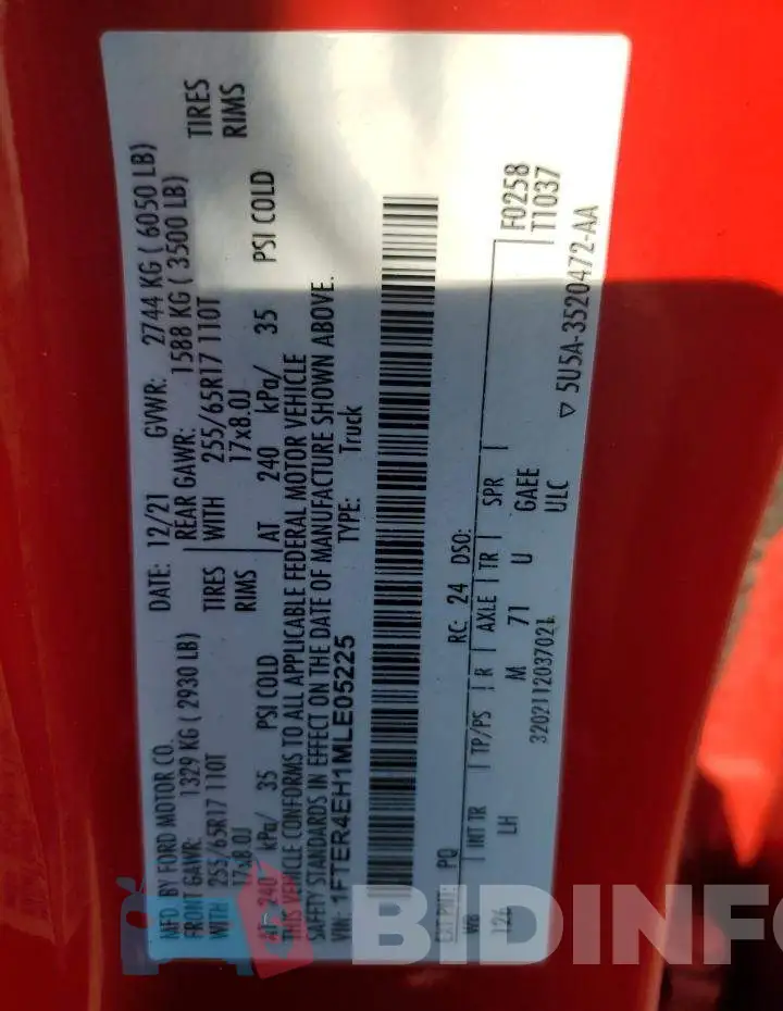 1FTER4EH1MLE05225 Photo# 12