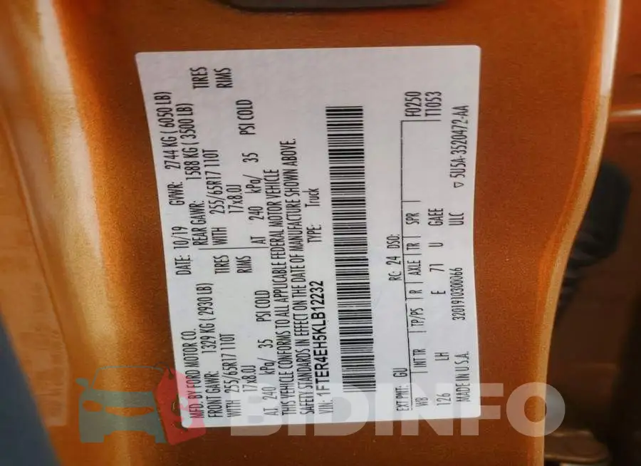 1FTER4EH5KLB12232 Photo# 13
