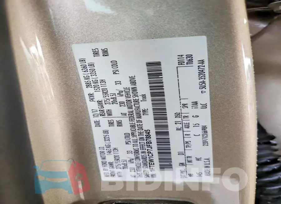 1FTEW1CP7JFB78845 Photo# 13