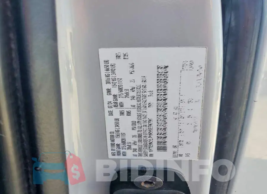 1FTEW2LP4RKE58795 Photo# 13