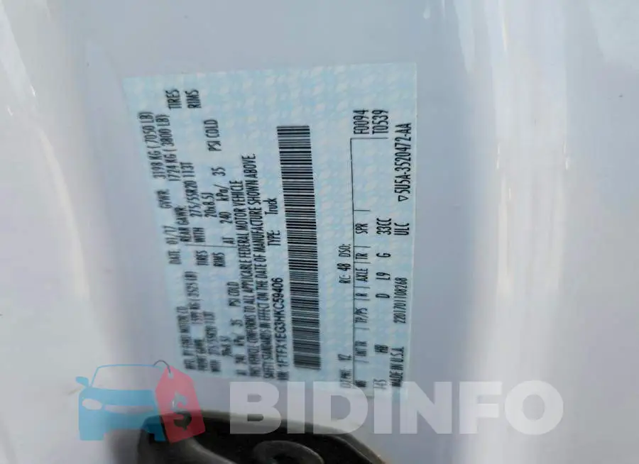 1FTFX1EG3HKC59406 Photo# 13