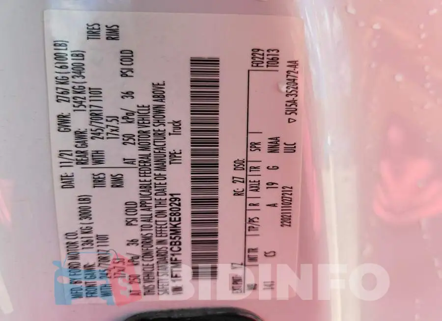 1FTMF1CB5MKE80291 Photo# 12