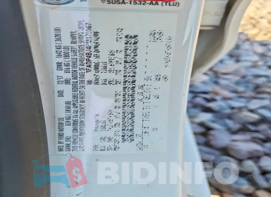 3FADP4BJ4HM170967 Photo# 12