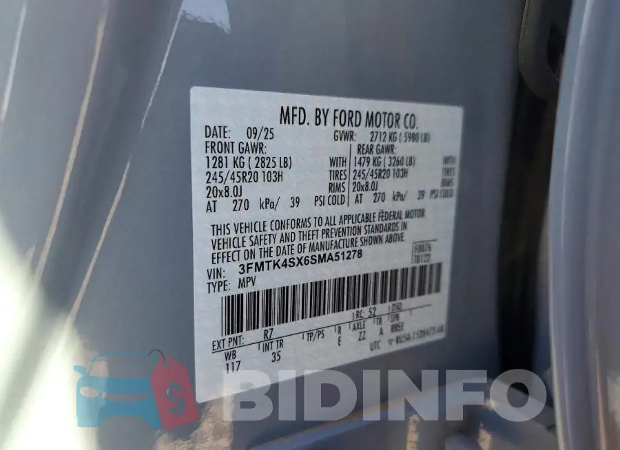 3FMTK4SX6SMA51278 Photo# 14