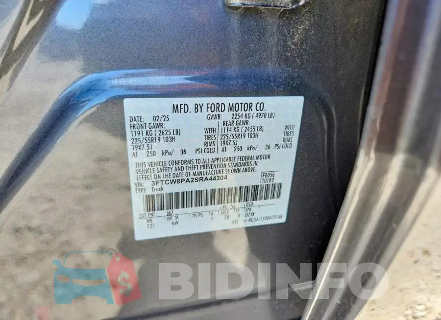 3FTCW8PA2SRA44304 Photo# 12