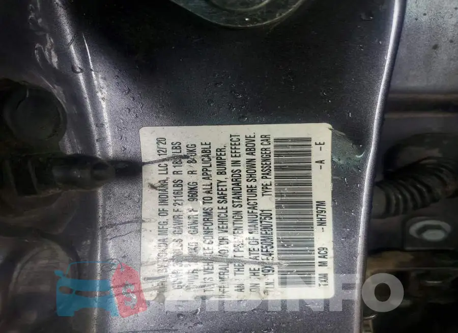 19XZE4F50ME007501 Photo# 12