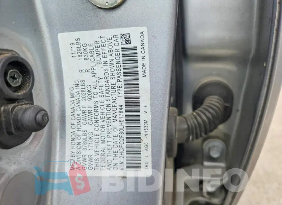 2HGFC2F80LH517844 Photo# 12