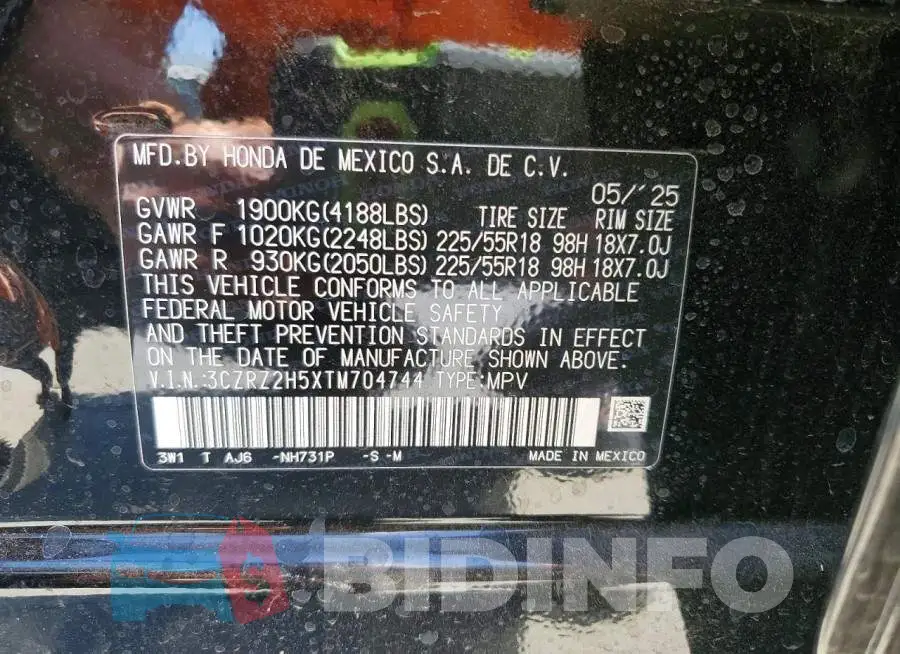 3CZRZ2H5XTM704744 Photo# 13