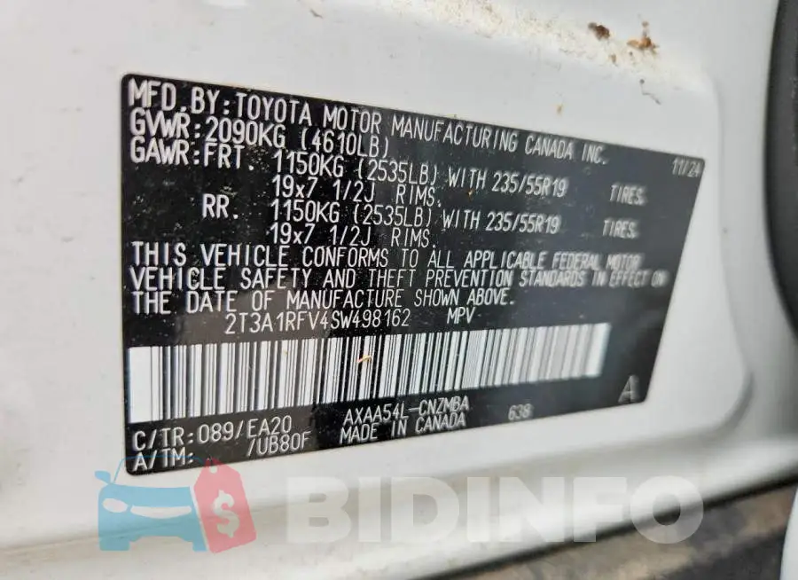 2T3A1RFV4SW498162 Photo# 13