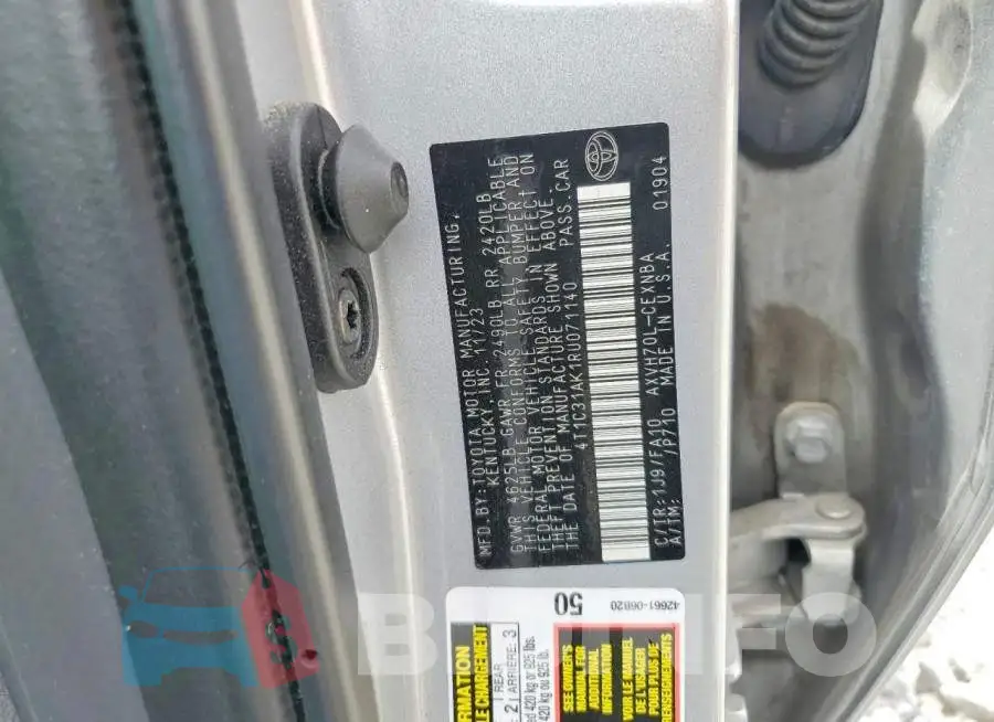 4T1C31AK1RU071140 Photo# 13