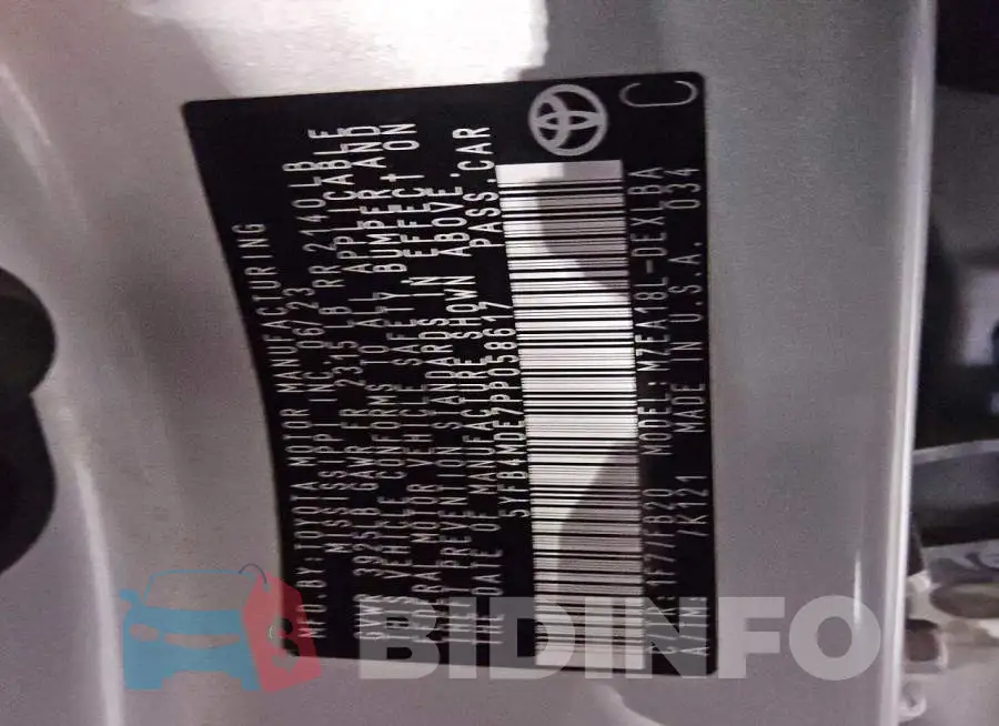 5YFB4MDE7PP058617 Photo# 12