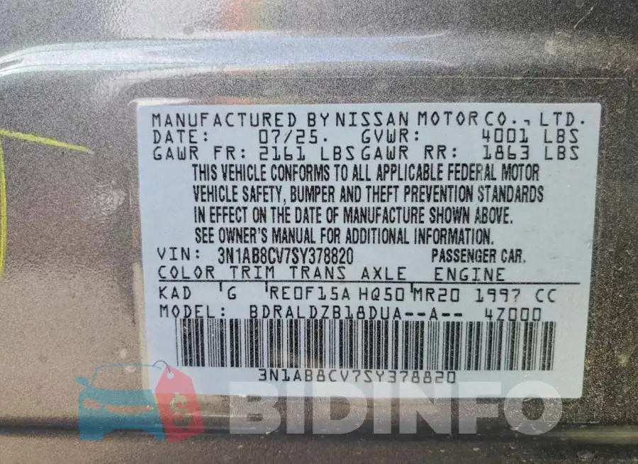 3N1AB8CV7SY378820 Photo# 13