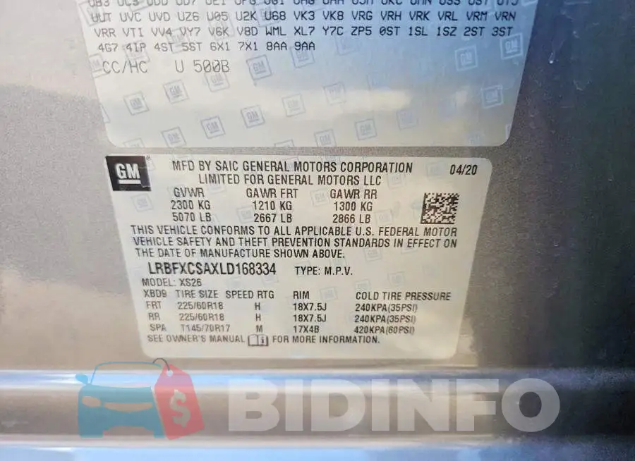 LRBFXCSAXLD168334 Photo# 12