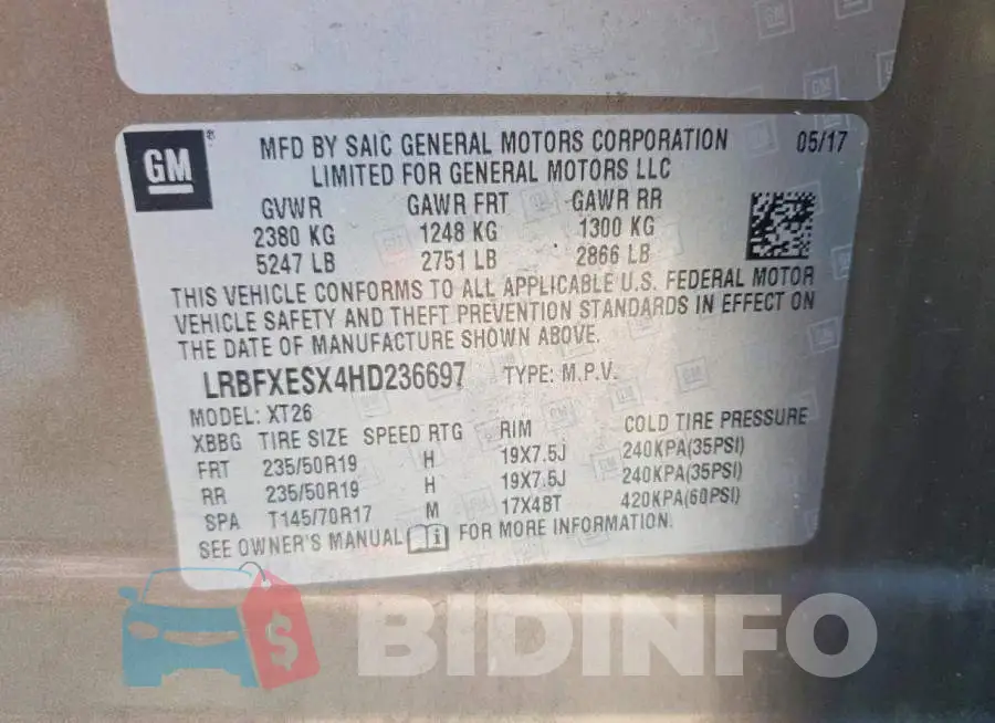 LRBFXESX4HD236697 Photo# 13