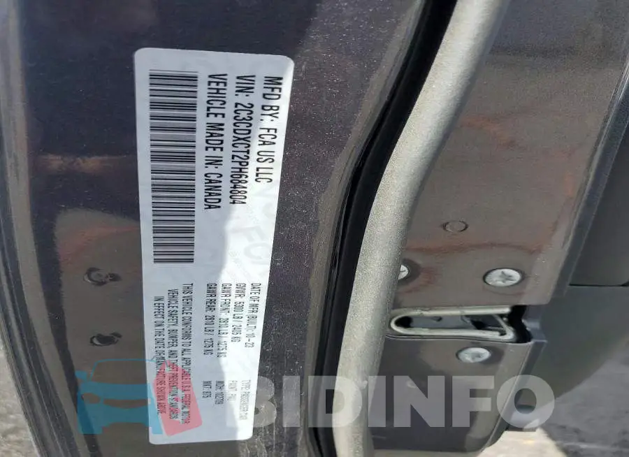 2C3CDXCT2PH684804 Photo# 12