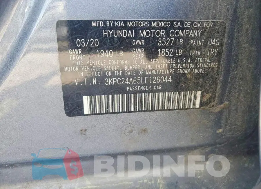 3KPC24A65LE126044 Photo# 12