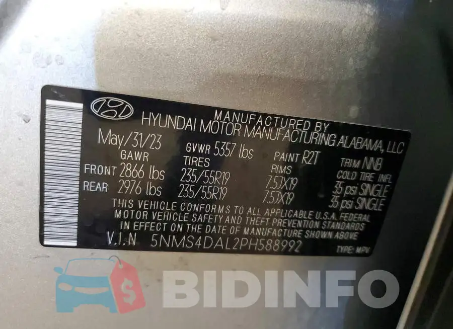 5NMS4DAL2PH588992 Photo# 13