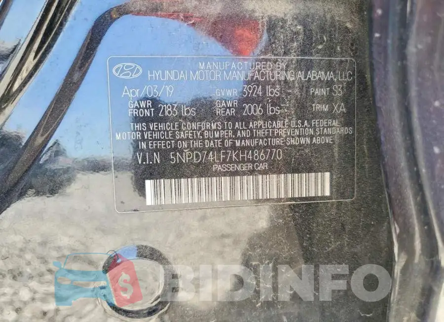 5NPD74LF7KH486770 Photo# 12