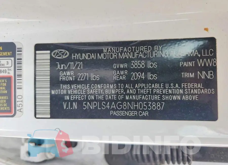 5NPLS4AG8NH053887 Photo# 13