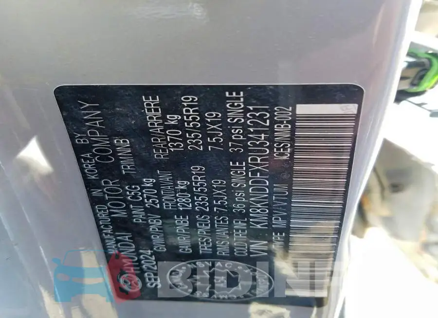 KM8KNDDFXRU341231 Photo# 12