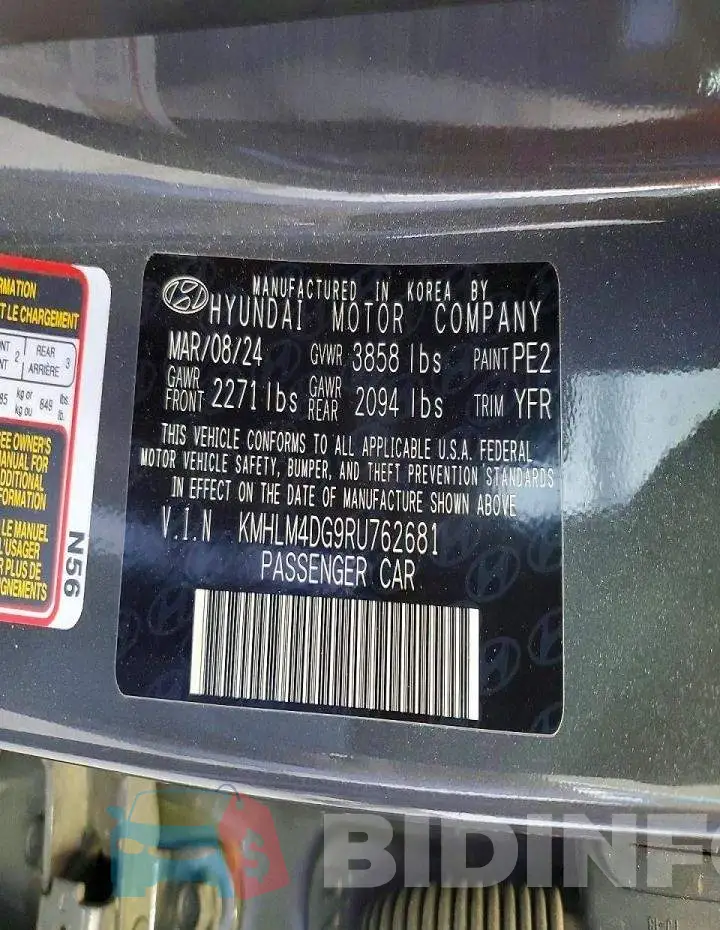 KMHLM4DG9RU762681 Photo# 13