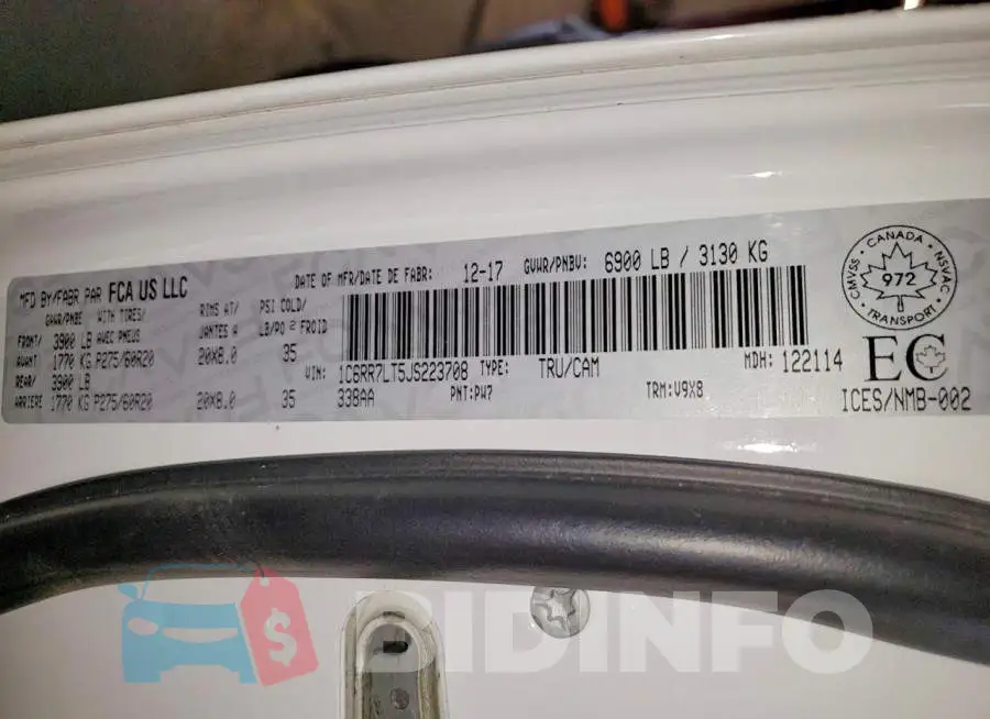 1C6RR7LT5JS223708 Photo# 12