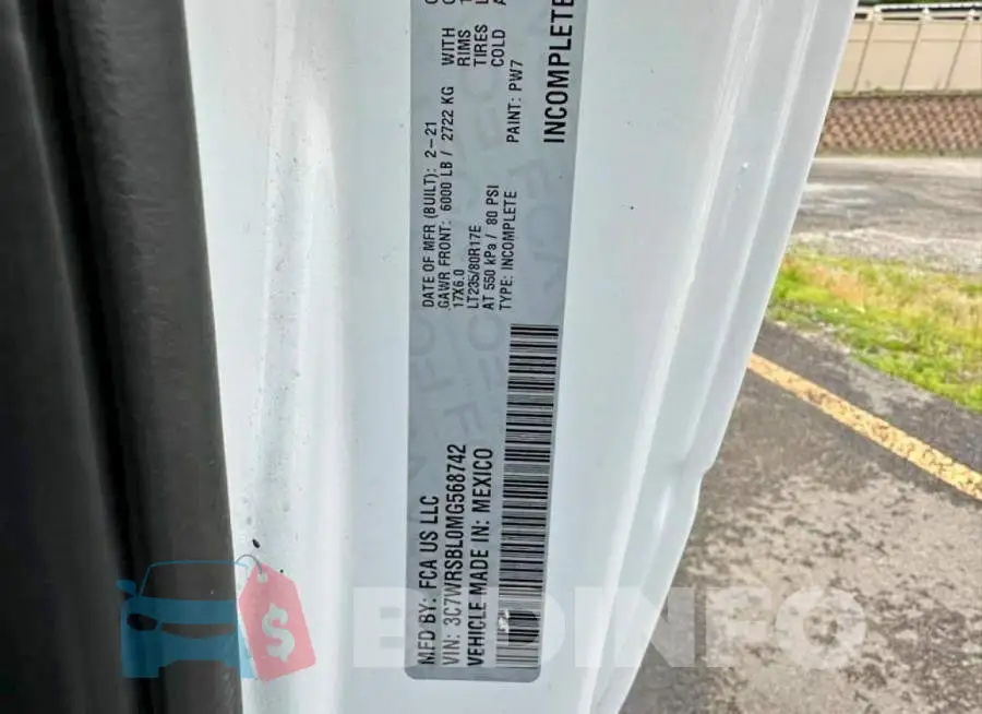 3C7WRSBL0MG568742 Photo# 10