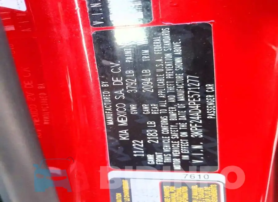 3KPF24AD4PE571277 Photo# 12