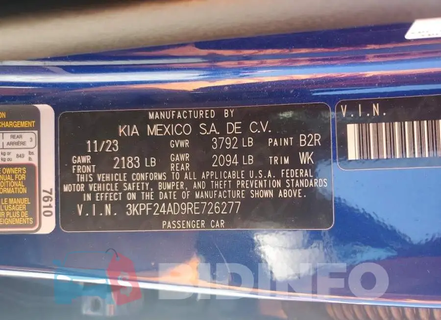 3KPF24AD9RE726277 Photo# 12