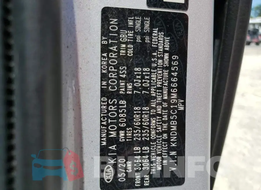 KNDMB5C19M6664569 Photo# 14