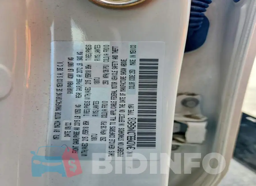 3MVDMBBL0NM454518 Photo# 13