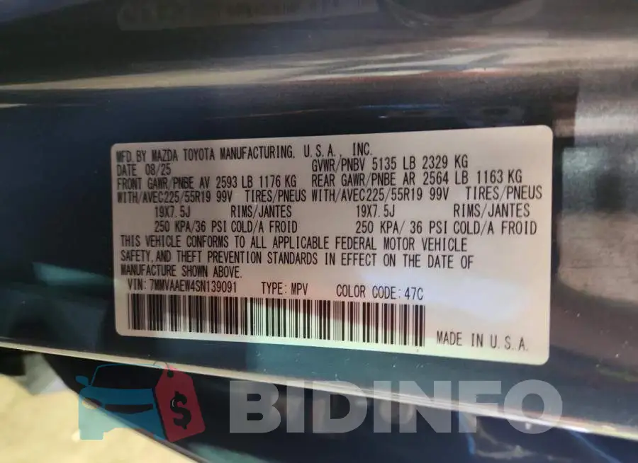 7MMVAAEW4SN139091 Photo# 14