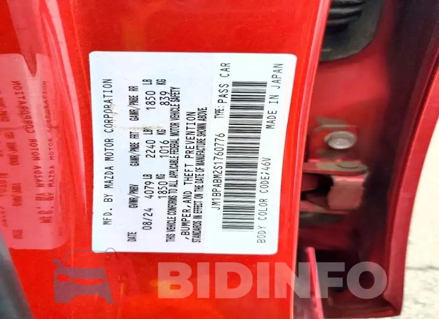 JM1BPABM2S1760776 Photo# 12