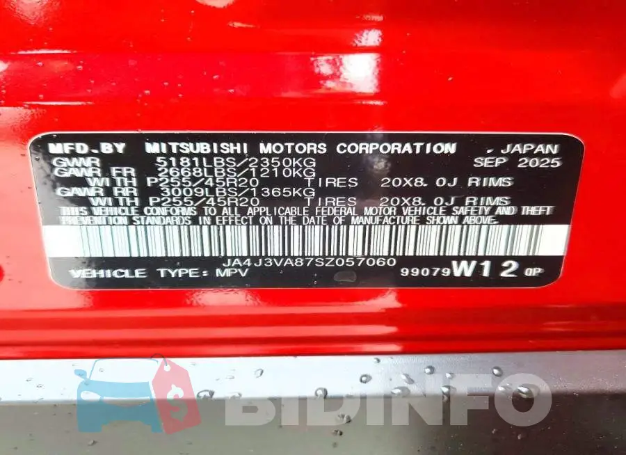 JA4J3VA87SZ057060 Photo# 14