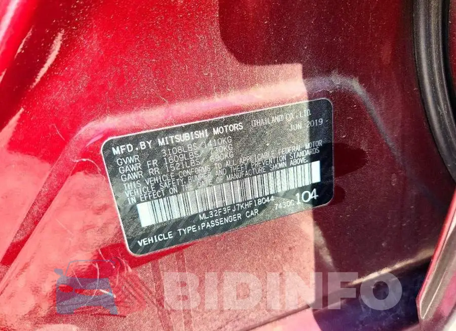ML32F3FJ7KHF18044 Photo# 12