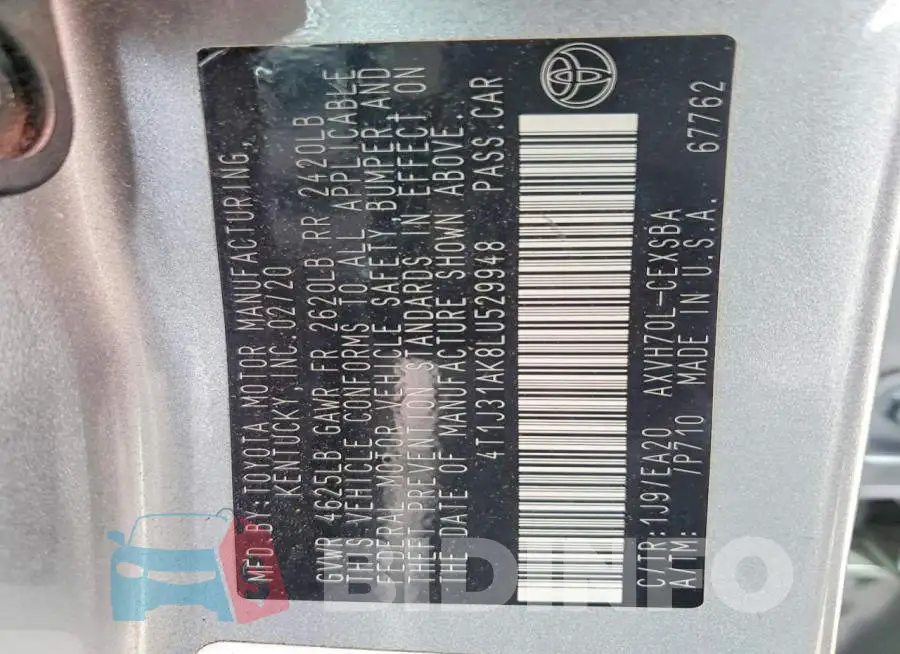 4T1J31AK8LU529948 Photo# 12