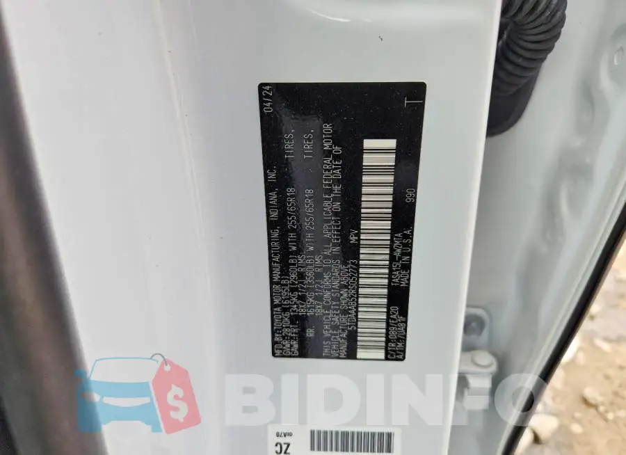 5TDAAAB52RS052773 Photo# 13