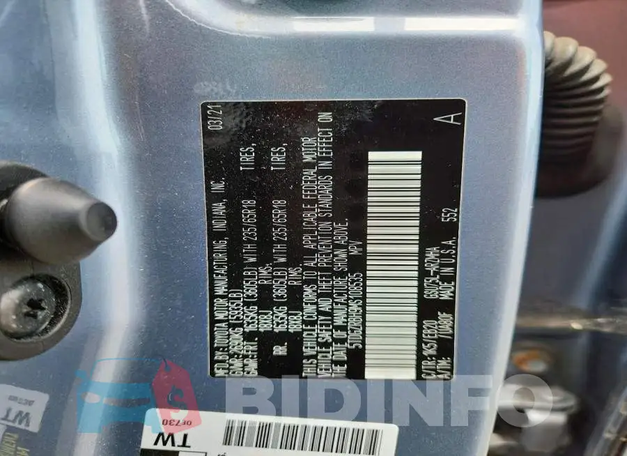 5TDGZRBH9MS108535 Photo# 12