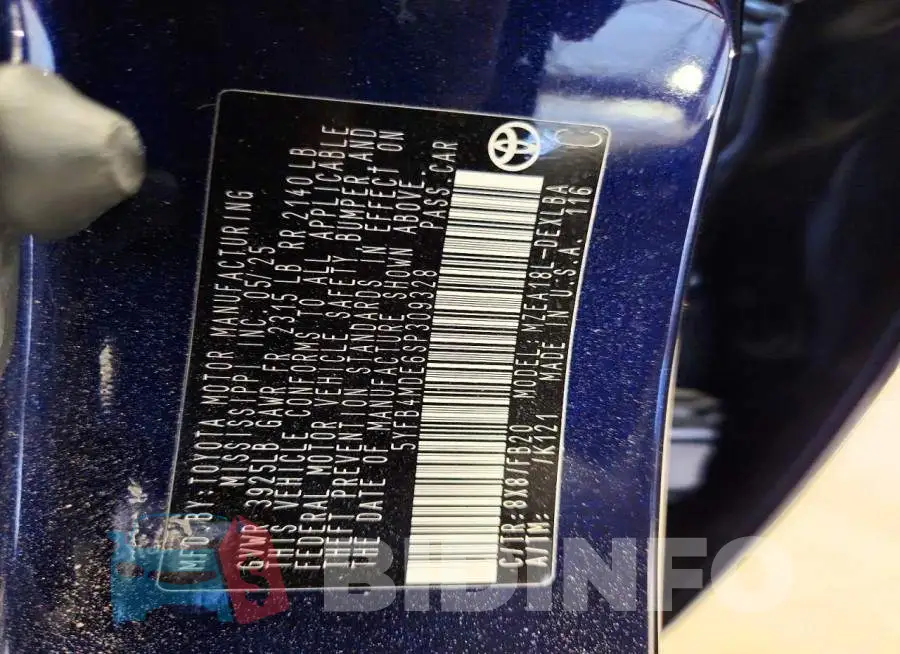 5YFB4MDE6SP309328 Photo# 12