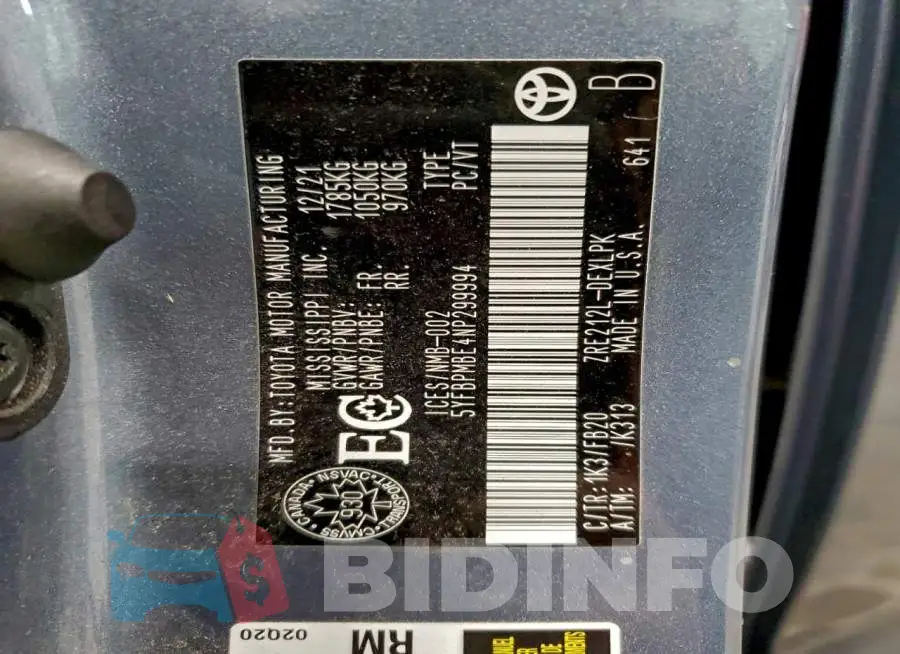 5YFBPMBE4NP299994 Photo# 13