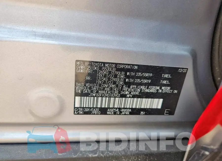 JTMFB3FV2RD183903 Photo# 12