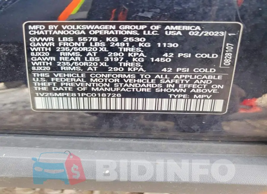 1V25MPE81PC018726 Photo# 13