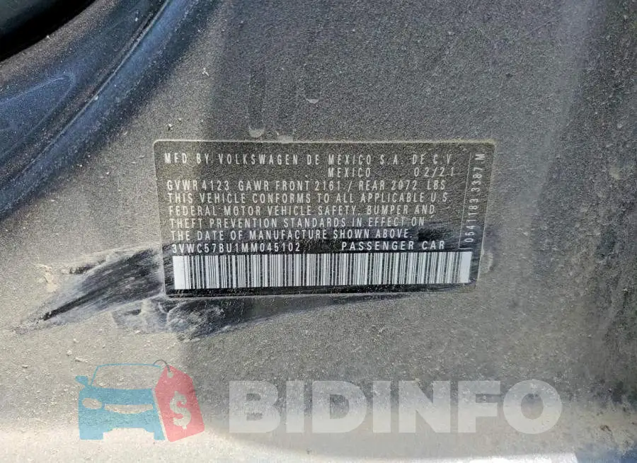 3VWC57BU1MM045102 Photo# 12