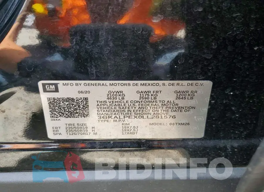 3GKALPEX0LL281576 Photo# 13