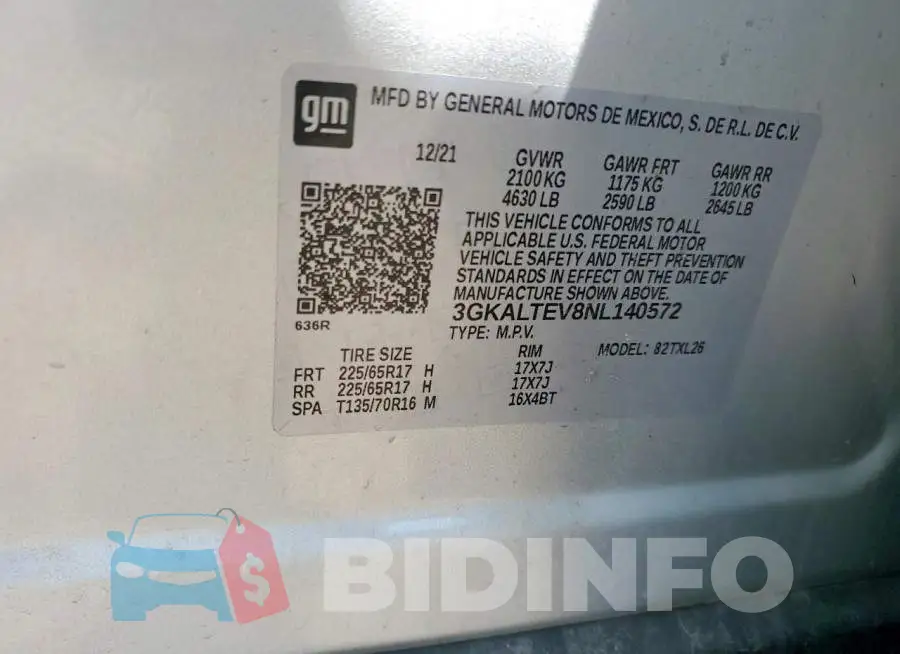 3GKALTEV8NL140572 Photo# 13