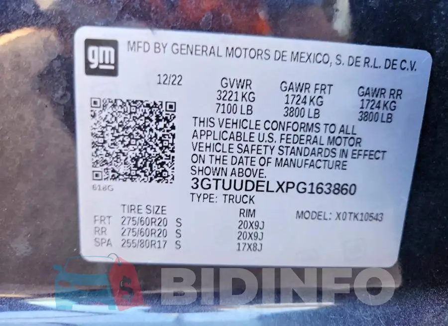3GTUUDELXPG163860 Photo# 12